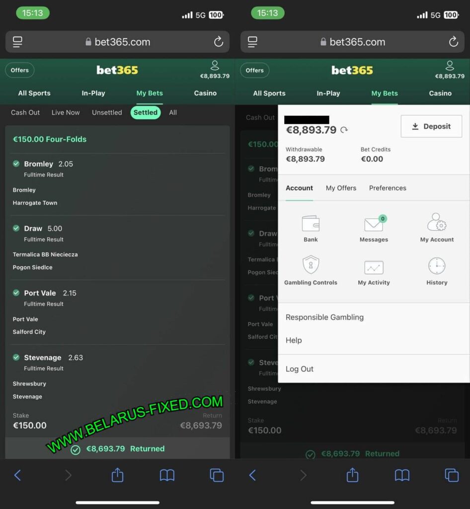 SAFE FIXED BETTING TIPS 1X2 ON BET365