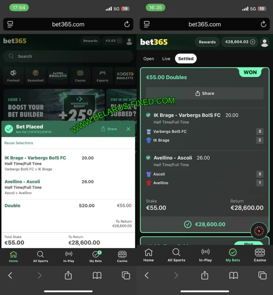 BET365 BELARUS FIXED TIPS 1X2 BET365 BELARUS FIXED TIPS 1X2