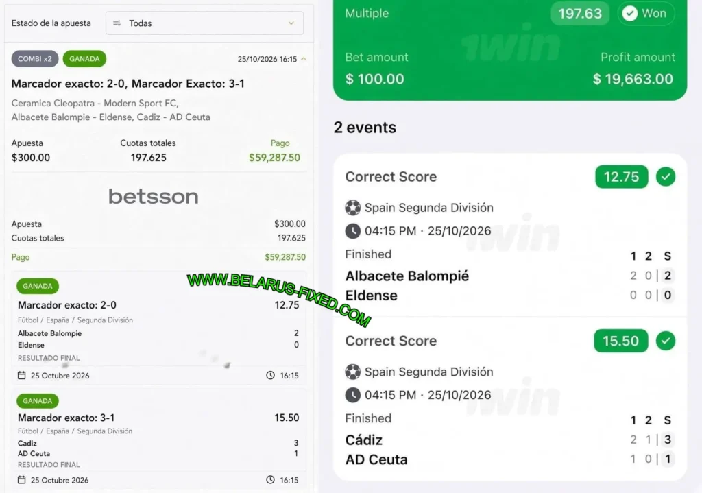 BETSSON CORRECT SCORE MATCHES BETSSON CORRECT SCORE MATCHES