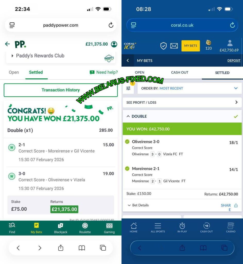 CORAL FIXED MATCHES TIPS