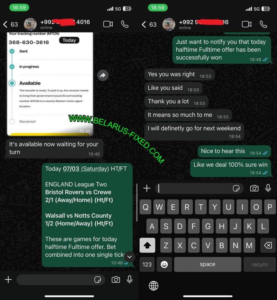 CORRECT FIXED MATCHES ON WHATSAPP