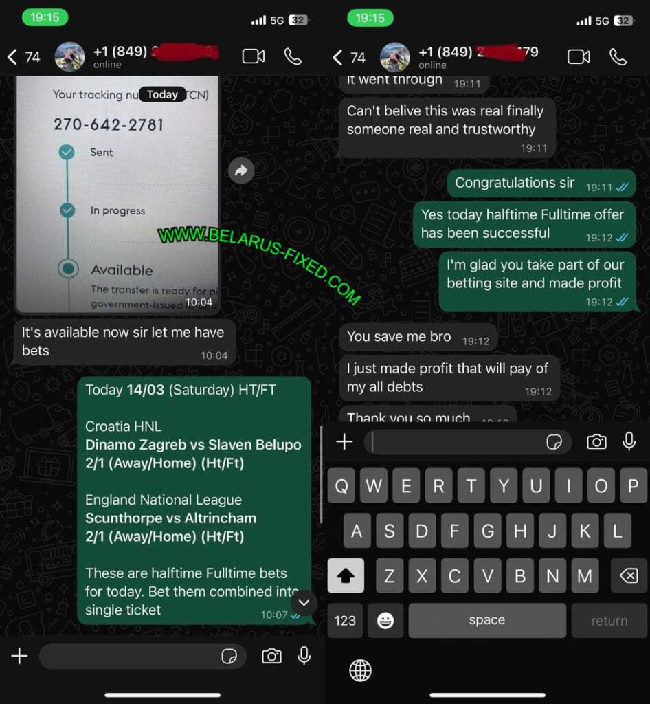 CORRECT BET HTFT FIXED MATCHES