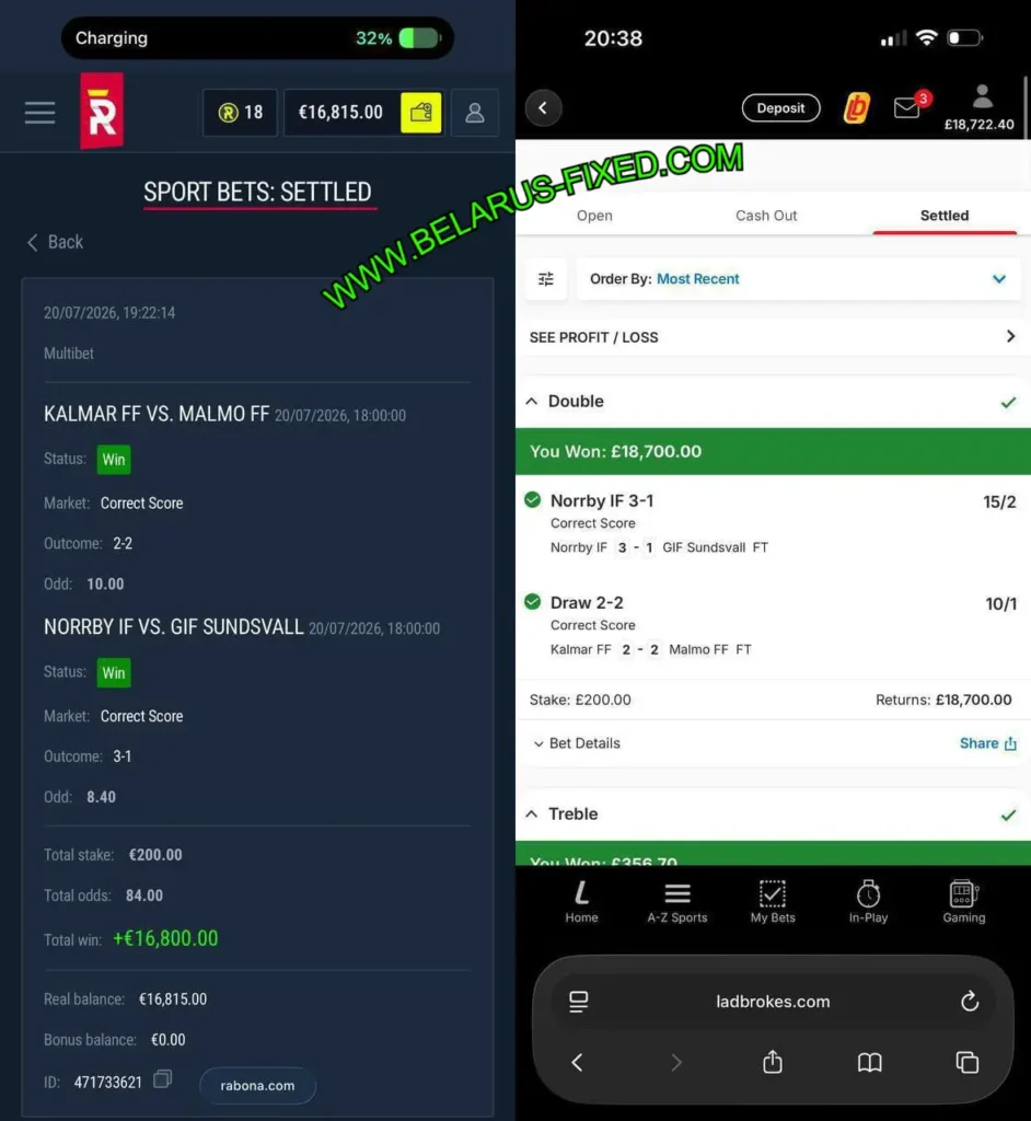 RABONA CORRECT SCORE BET RABONA CORRECT SCORE BET