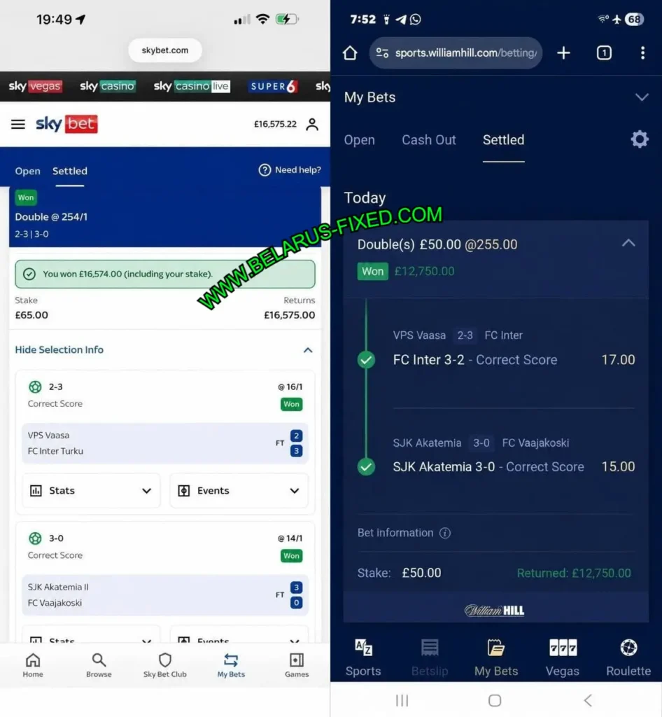 SKYBET FOOTBALL CORRECT SCORE MATCHES SKYBET FOOTBALL CORRECT SCORE MATCHES