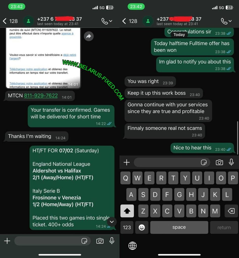 TELEGRAM CORRECT FIXED MATCH GROUP