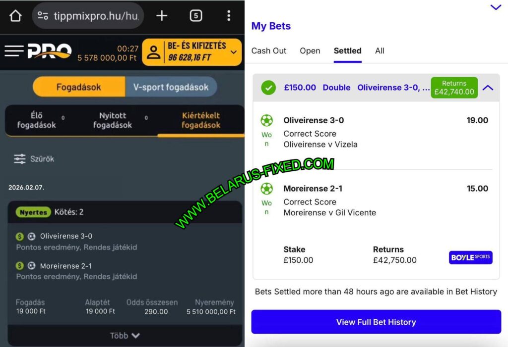 TIPPMIXPRO SURE FIXED MATCHES